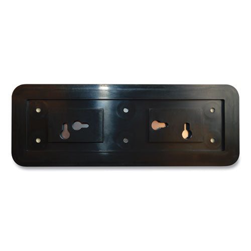 Image of COSCO 098208 Brushed Metal Office Sign, No Soliciting, 9 X 3, Silver/red