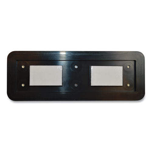 Image of COSCO 098208 Brushed Metal Office Sign, No Soliciting, 9 X 3, Silver/red