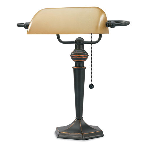 Image of V-Light CAVS91045BRZ Incandescent Desk Lamp, 6.5w x 6.5d x 16h, Oil Rubbed Bronze