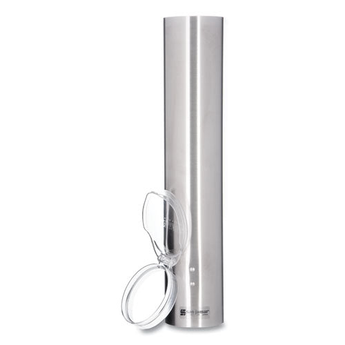 Image of San Jamar® C4150SS Small Pull-Type Water Cup Dispenser, For 5 Oz Cups, Stainless Steel