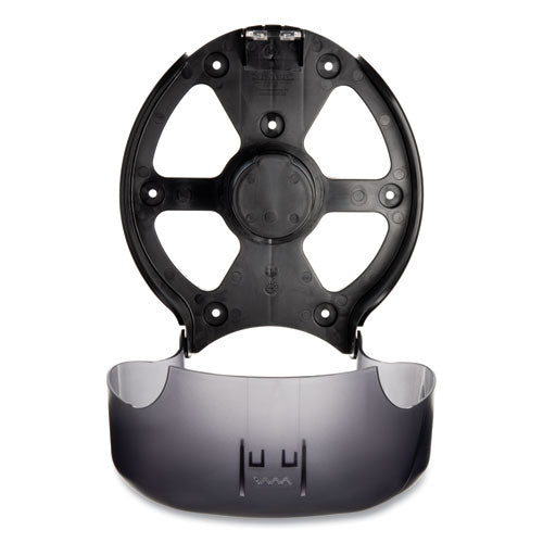 Image of San Jamar® R2090TBK Single 9" Jumbo Tissue Dispenser, Oceans, 10.25 x 5.63 x 12, Transparent Black Pearl