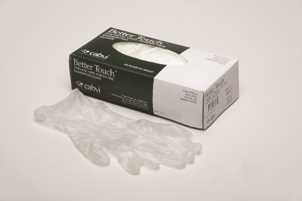 Image of Vinyl Examination Powder-Free Gloves, Large