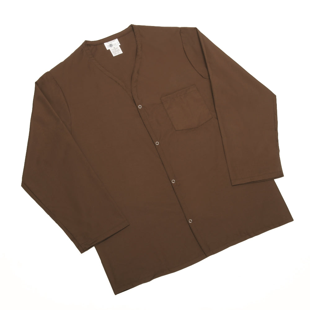 Image of Mens Pajama Top, Medium - Brown
