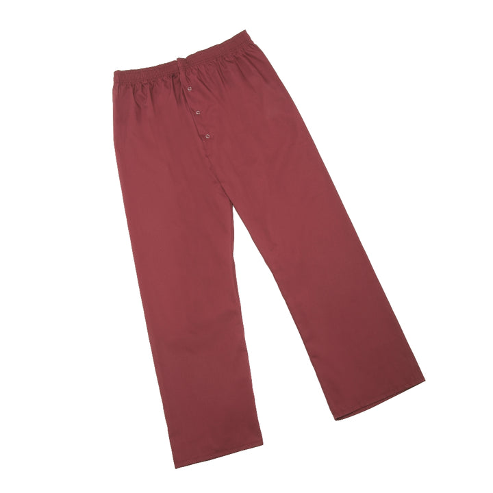 Image of Mens Pajama Bottom, Large - Cranberry