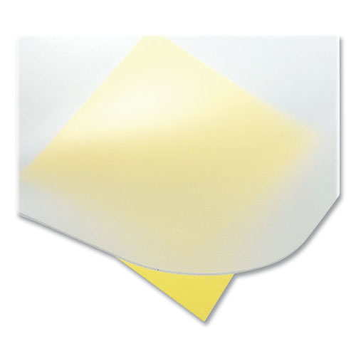 Image of Artistic® 60740M KrystalView Desk Pad with Antimicrobial Protection, 17" x 12", Frosted Finish, Clear