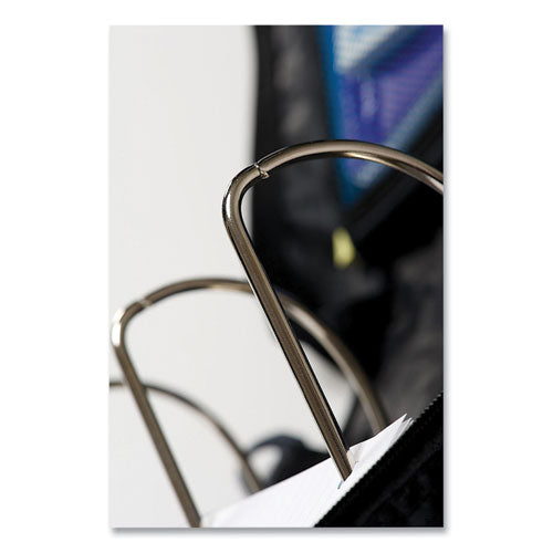 Image of Case it D-186-MBLU King Size Mighty Zip Tab Binder, 3 Rings, 4" Capacity, 11 X 8.5, Blue