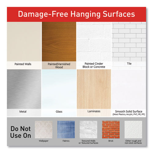 Image of Command Picture Hanging Strips, Large, Removable, Holds Up To 4 Lbs Per Pair, 0.75 X 3.65, White, 12 Pairs/pack