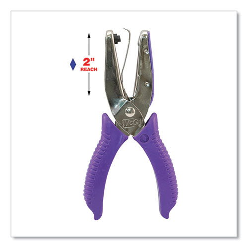 Image of McGill MCG52300C 15-Sheet Medium-Duty One-Hole Punch, Diamond Shape, Chrome