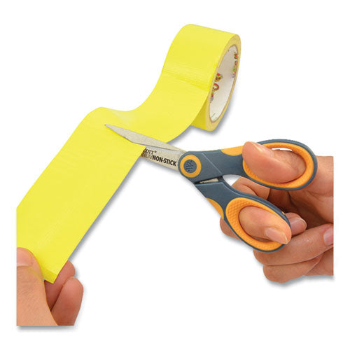 Image of WestcottÂ® Non-Stick Titanium Bonded Scissors, 5" Long, Straight Gray/Orange Handle