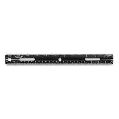 Image of Westcott® 41015 Kleenearth Recycled Ruler, Standard/metric, 12" Long, Plastic, Black
