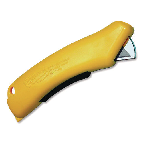 Image of CrewSafe X-traSafe CU Safety Utility Knife, Plastic Handle, Yellow, 6/Pack