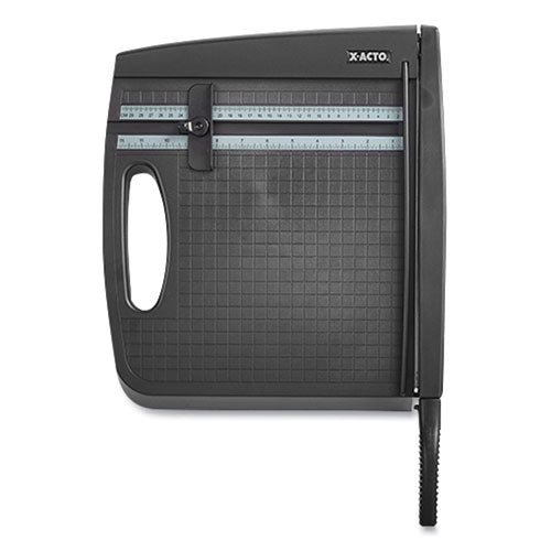 Image of X-ACTO® 26232 10-Sheet Guillotine Trimmer, 10 Sheets, 12" Cut Length, Plastic Base, 13 X 13