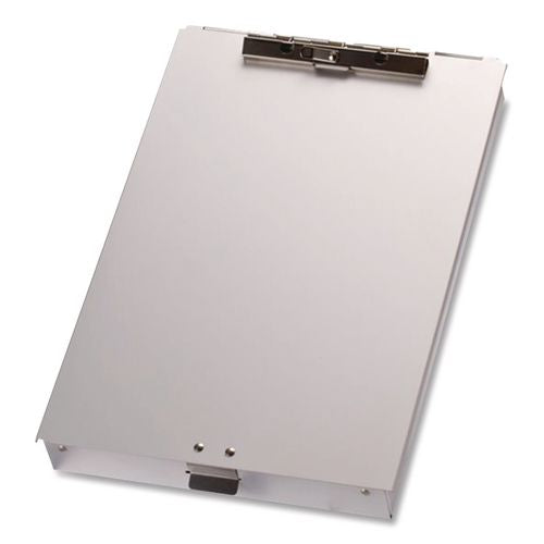 Image of Officemate Aluminum Storage Clipboard, Holds 8.5 x 12 Sheets, Silver