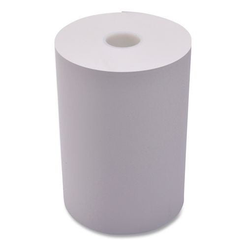 Image of Iconex 9074-2242 Impact Bond Paper Rolls, 1-Ply, 3.25" X 243 Ft, White, 4/pack