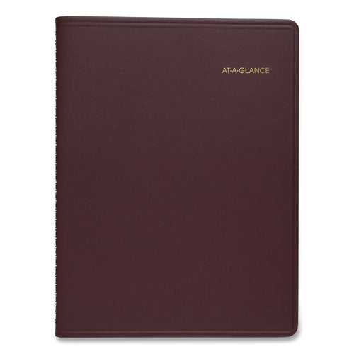 Image of AT-A-GLANCE® 7095050 Weekly Appointment Book, 11 x 8.25, Winestone Cover, 13-Month: Jan 2025 to Jan 2026
