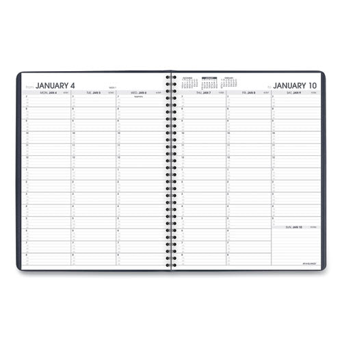 Image of AT-A-GLANCE® 7095020 Weekly Appointment Book, 11 x 8.25, Navy Cover, 13-Month: Jan 2026 to Jan 2027