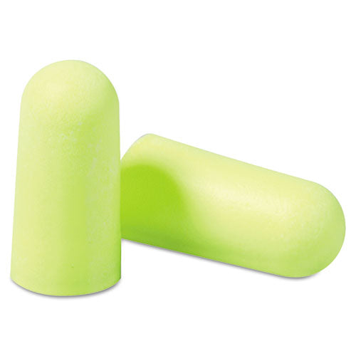 Image of 3M 312-1250 E-A-Rsoft Yellow Neons Soft Foam Earplugs, 33 dB NRR, One Size Fits Most, Yellow Bullet Plugs, 200 Pairs/Box