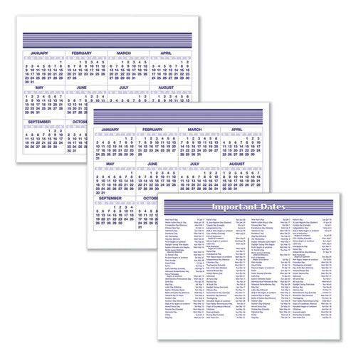 Image of AT-A-GLANCEÂ® Flip-A-Week Desk Calendar and Base, 7 x 5.5, White Sheets, 12-Month (Jan to Dec): 2025