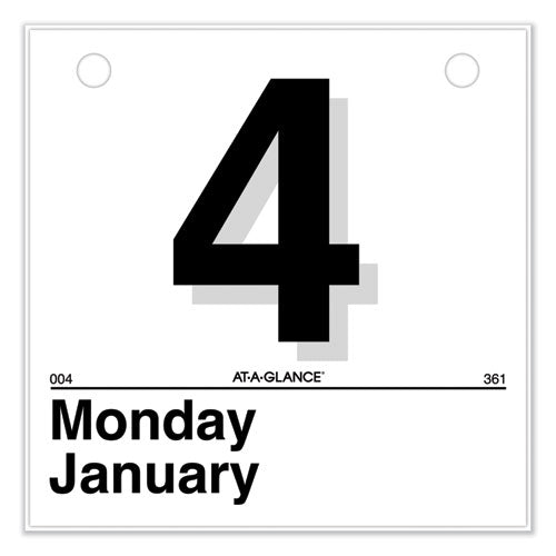 Image of AT-A-GLANCE® K1-50 Today Is Daily Wall Calendar Refill, 6 x 6, White Sheets, 12-Month (Jan to Dec): 2025