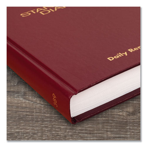Image of AT-A-GLANCEÂ® Standard Diary Daily Reminder Book, 2025 Edition, Medium/College Rule, Red Cover, (201) 8.25 x 5.75 Sheets