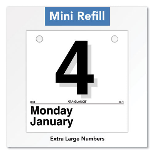 Image of AT-A-GLANCE® K1-50 Today Is Daily Wall Calendar Refill, 6 x 6, White Sheets, 12-Month (Jan to Dec): 2025