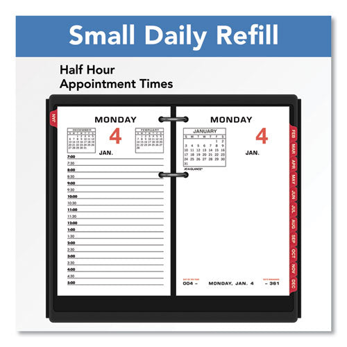 Image of AT-A-GLANCEÂ® Two-Color Desk Calendar Refill, 3.5 x 6, White Sheets, 12-Month (Jan to Dec): 2025