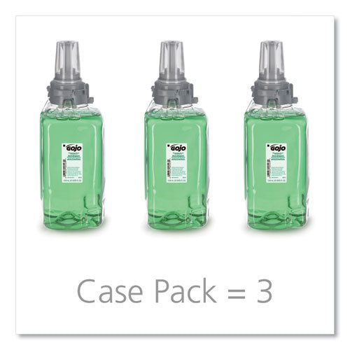 Image of GOJO® 8816-03 Botanical Foam Handwash Refill, For ADX-12 Dispenser, Botanical Scent, 1,250 mL, 3/Carton