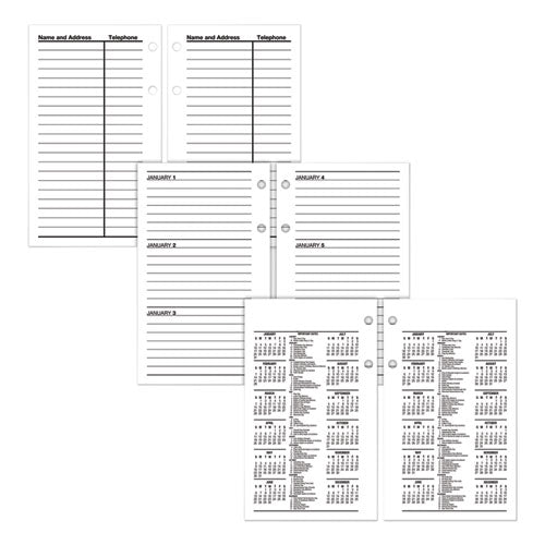 Image of AT-A-GLANCE® S170-50 Financial Desk Calendar Refill, 3.5 x 6, White Sheets, 12-Month (Jan to Dec): 2026