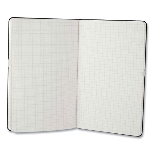 Image of Moleskine® 701139 Hard Cover Notebook, 1-Subject, Quadrille Rule, Black Cover, (120) 8.25 x 5 Sheets