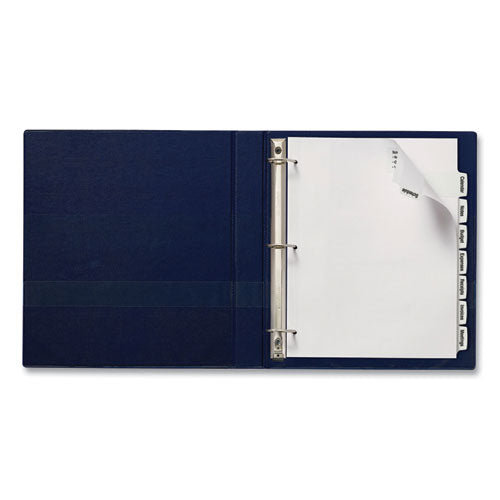 Image of Avery® 14439 Big Tab Printable Large White Label Tab Dividers, 8-Tab, 11 x 8.5, White, 4 Sets