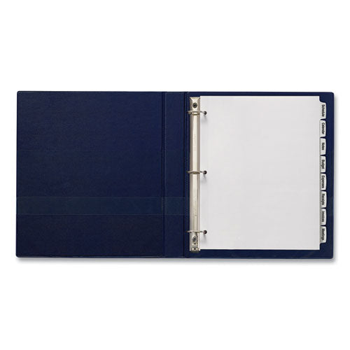 Image of Avery® 14433 Big Tab Printable White Label Tab Dividers, 8-Tab, 11 x 8.5, White, 4 Sets