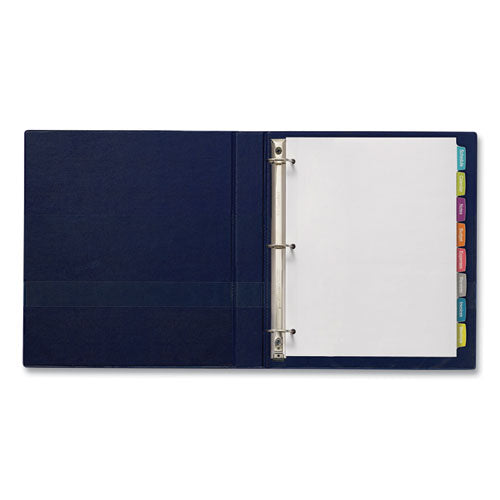 Image of Avery® 14433 Big Tab Printable White Label Tab Dividers, 8-Tab, 11 x 8.5, White, 4 Sets