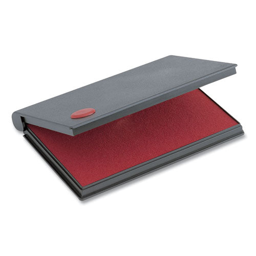 Image of COSCO 090411 2000 PLUS One-Color Felt Stamp Pad, #2, 6.25" x 3.5", Red