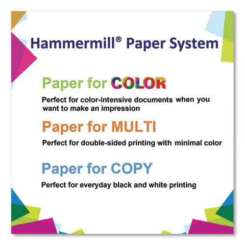 Image of Hammermill® 102186 Colors Print Paper, 20 lb Bond Weight, 11 x 17, Green, 500/Ream