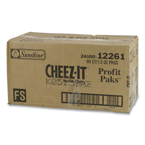 Image of Cheez-It® SUB12261 Baked Snack Crackers, 1.5 Oz Bag, 60/carton
