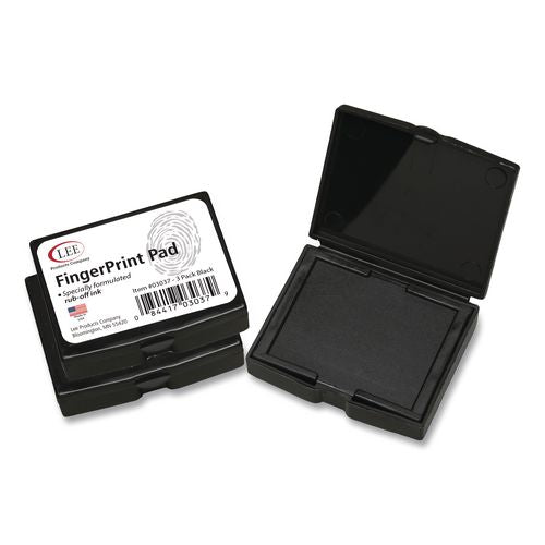 Image of LEE 03037 Inkless Fingerprint Pad, 2.25" x 1.75", Black, 3/Pack