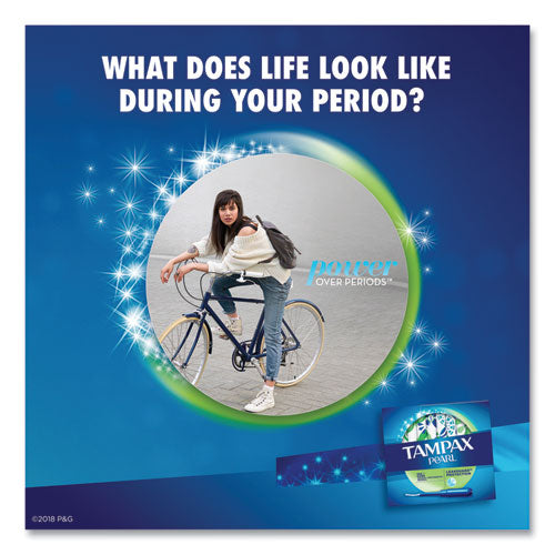 Image of Tampax® 37908 Pearl Tampons, Super Absorbency, 18/Box
