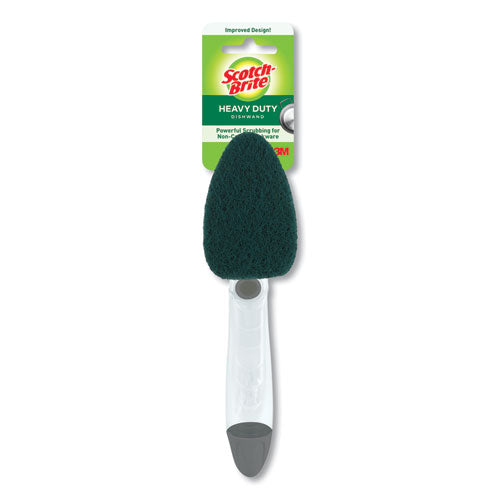 Image of Scotch-Brite® 650-4 Soap-Dispensing Dishwand, 2.5 X 9.5, Yellow/green, 4/carton