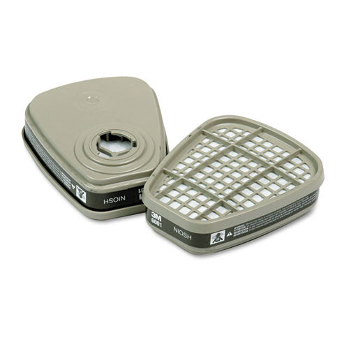 Image of 3M 6001P1-DC 6001 Respirator Cartridge For Certain Organic Vapors, 2/pack