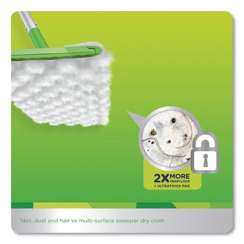 Image of Swiffer® 77198 Heavy-Duty Dry Refill Cloths, 11 x 8.5, White, 32/Pack