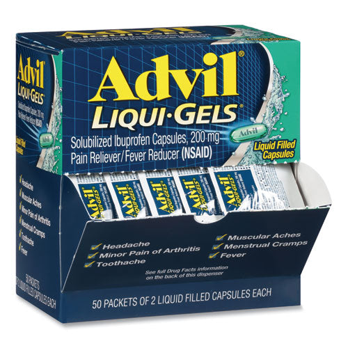Image of Advil® 016902 Liqui-Gels, Two-Pack, 50 Packs/box