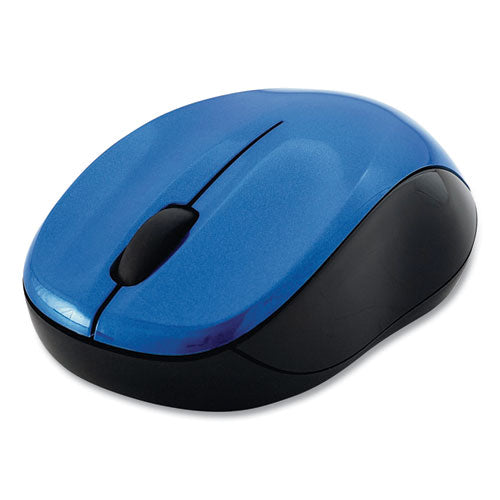 Image of Verbatim® 99770 Silent Wireless Blue Led Mouse, 2.4 Ghz Frequency/32.8 Ft Wireless Range, Left/right Hand Use, Blue