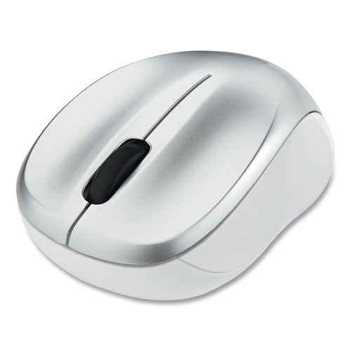 Image of Verbatim® 99777 Silent Wireless Blue Led Mouse, 2.4 Ghz Frequency/32.8 Ft Wireless Range, Left/right Hand Use, Silver