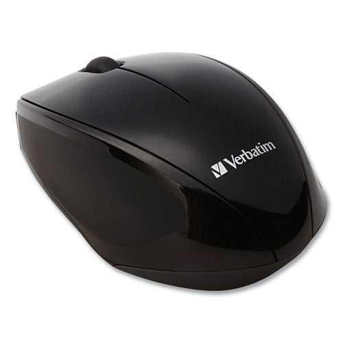 Image of Verbatim® 97992 Wireless Notebook Multi-Trac Blue Led Mouse, 2.4 Ghz Frequency/32.8 Ft Wireless Range, Left/right Hand Use, Black