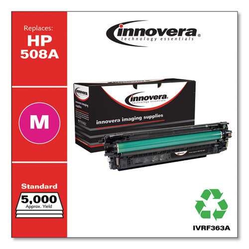 Image of Innovera® IVR508AM Remanufactured Magenta Toner, Replacement for 508A (CF363A), 5,000 Page-Yield