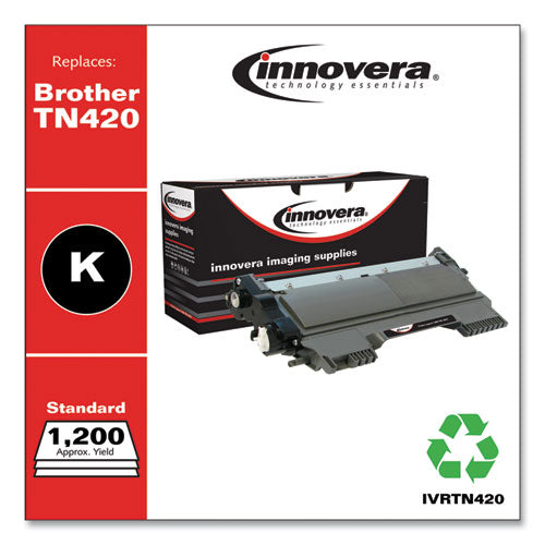 Image of Innovera® IVRTN420 Remanufactured Black Toner, Replacement for TN420, 1,200 Page-Yield
