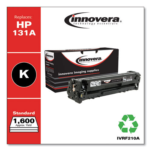 Image of Innovera® IVRF210A Remanufactured Black Toner, Replacement for 131A (CF210A), 1,400 Page-Yield