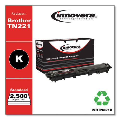 Image of Innovera® IVRTN221B Remanufactured Black Toner, Replacement for TN221BK, 2,500 Page-Yield