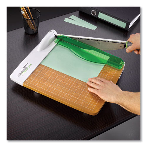 Image of Westcott® 16717 Carbotitanium Guillotine Paper Trimmer, 30 Sheets, 12" Cut Length, Metal/wood Composite Base, 14 X 22