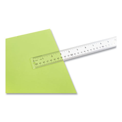 Image of Westcott® 10562 Clear Flexible Acrylic Ruler, Standard/metric, 12" Long, Clear